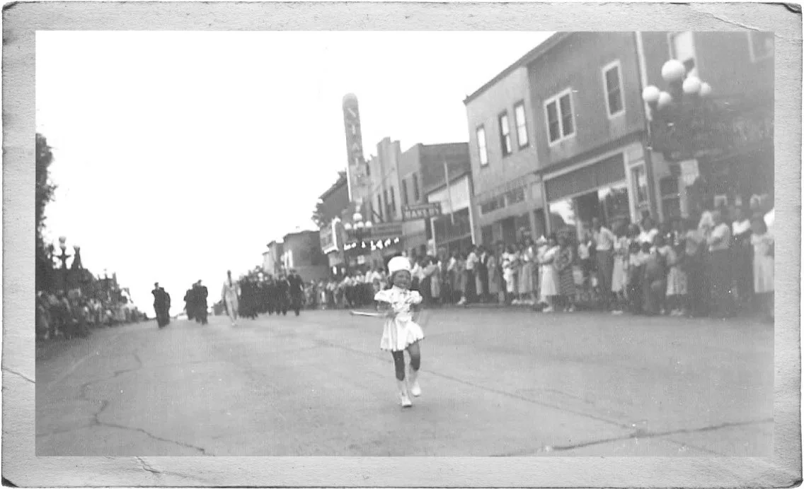 A parade down Sheridan Street