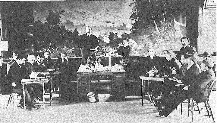 A lecture at the Ely Opera House